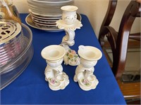 DR - Vintage Porcelain Candleholders