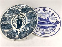 Indiana 1818-1968 & USS North Carolina Mem. Plates