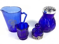 Cobalt Blue Glass Items Shirley Temple +