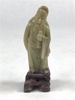 4" H VTG Carved Asian Soapstone Figurine