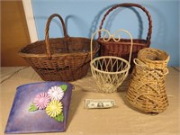 *LPO*5 Assorted Baskets, Multiple Sizes-Some Metal