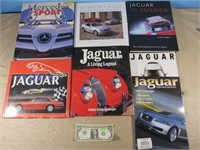 7 Jaguar/Mercedes-Benz Books And Magazines
