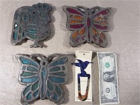Stained Glass Trivets/ Hummingbird Bookmark