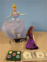 *Disneys Cinderella Lamp, Doll, Logo Pins
