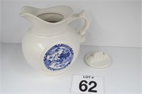 McCoy Vintage Ceramic Covered Pitcher - Oriental