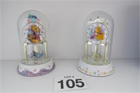 2 Winnie the Pooh Anniversary Clocks