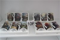 Complete set of 12 Thomas Kinkade Mugs Jan-Dec