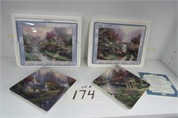 Thomas Kinkade Collector Plates with COA