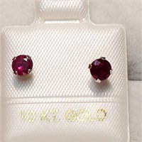 $300 10K  Ruby Earrings EC87-45