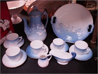 Nine pieces of Bing & Grondahl china, Seagull