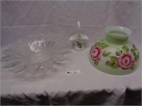 Floral Shade, Glass Bowl & Basket