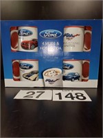 Ford 4 cup set w/ cocoa mix