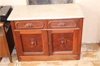 MARBLE TOP WASH STAND 39X20X29