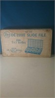 Logan Deluxe slide file vintage in original box