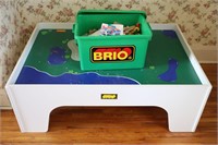 BRIO CHILDRENS PLAY TABLE AND TRAIN SET