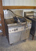 Metal Fryer - 49" Tall on Casters