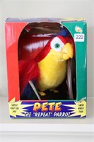PETE THE REPEAT PARROT WITH BOX