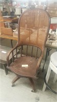 Antique Highback Office Chair