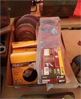 Box lot - grinding wheels and more.