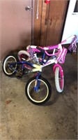 2 Kids Bikes - 1 Hello Kitty with Training Wheels