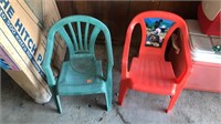 2 cnt. of Small Plastic Chairs