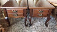 2 matching end tables w/ drawers