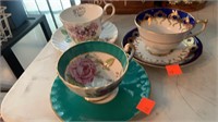 6 pc China Cups & Saucers - Aynsley/Royal