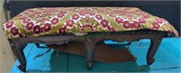 Antique six footed footstool - small size,