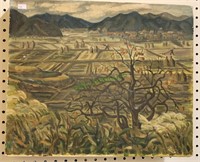 Original oil painting on canvas of the farming
