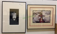 Two framed and matted photographs - two Greek