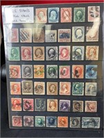 US stamps - lot of 47 - 1800s, early 1900s US