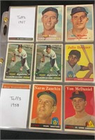 Sports cards - lot of 52, 1957, 1958, 1959 Topps,