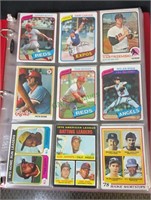 Sports cards - 180 older baseball cards - lots of
