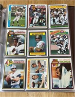Sports cards - binder with football stars and