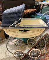 Doll baby carriage, Perambulator with rubber