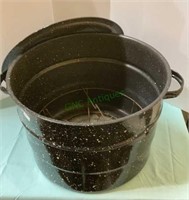 Enamel steamer pot with rack(642)
