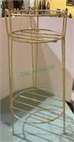 Vintage rod iron plant stand - 27 inches tall. Two