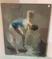Vintage painting - oil on canvas - the ballet