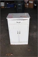 Small Metal Vintage Shop Cabinet
