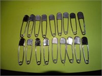 18  Laundry Safety Pins 4" L