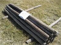 6-1/2'' x 3 inch Wooden Posts - Quantity of 17