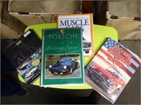 Car books- Porsche, muscle, etc.