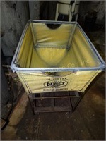 Dandux Laundry Cart on casters 19"d x