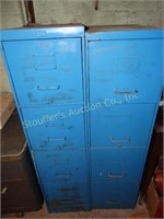 2 Metal File Cabinets 24"d x 14"w x 52"t
