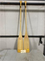 (2) Unused Wooden Oars