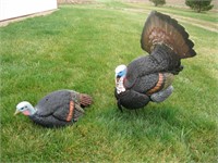 Tom and Hen Turkey Decoys