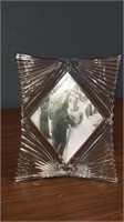 Mikasa Starlet Crystal picture frame holds