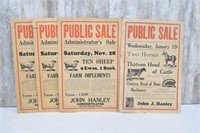 Public Sale Poster