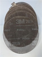 3M: Stack of  P100 281W Wetordry Cloth Discs