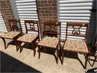 Vintage Drexel dining room chairs 4 total